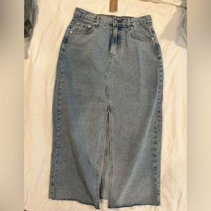 Vestique denim skirt